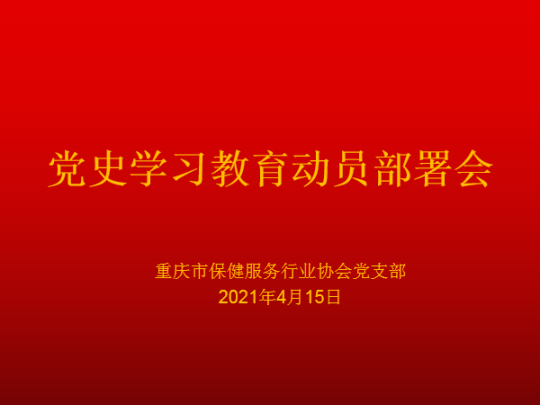 传达市民政局综合党委党史学习动员会精神